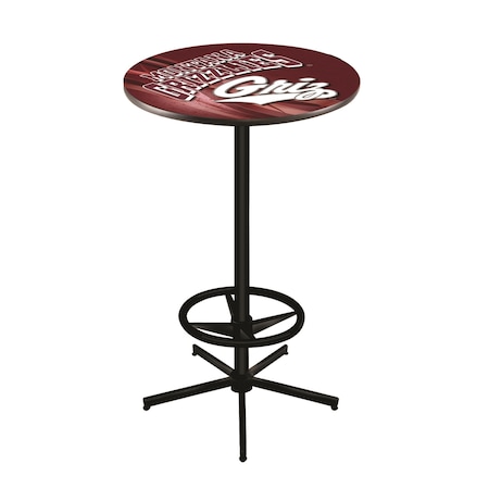 Holland Bar Stool Co 42" Black Montana Pub Table, 36" dia. Top L216B4236MontUn-D2